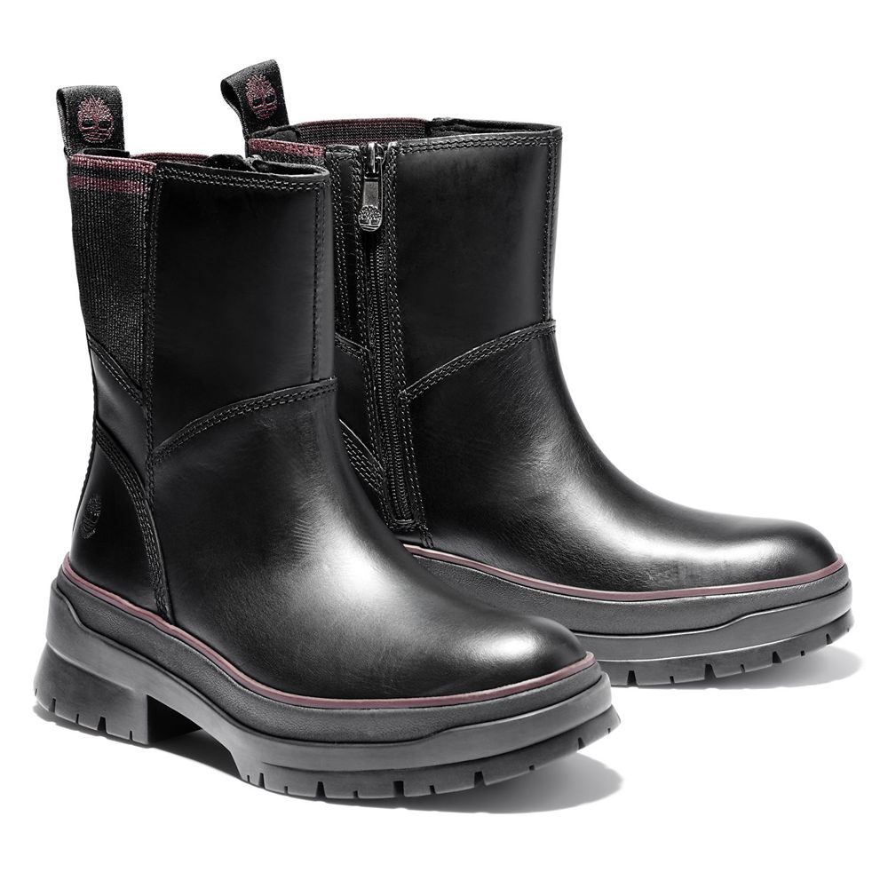 Botas de Invierno Timberland Mujer Malynn Waterproof Side-Zip Negras - Chile TPQ-097184